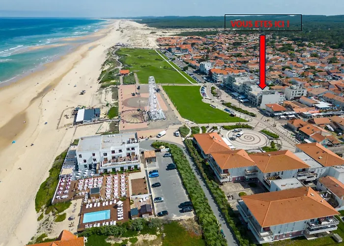 4 Pers. A Plage, Face Ocean, Menage Inclu - Fr-1-319-218 公寓 比斯卡罗斯海滩